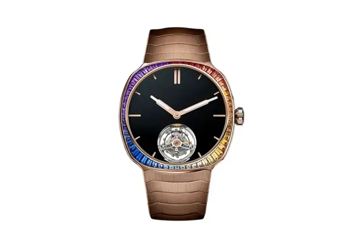 H. Moser & Cie. Streamliner Tourbillon Vantablack® Rainbow