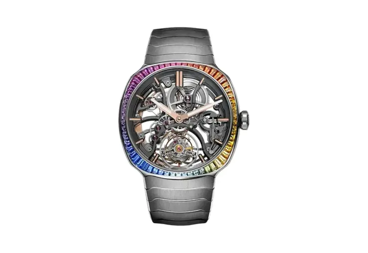 H. Moser & Cie. Streamliner Tourbillon Skeleton Rainbow