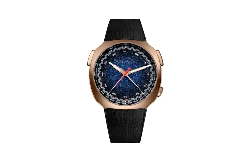 H. Moser & Cie. Streamliner Flyback Chronograph Automatic Midnight Blue Fumé