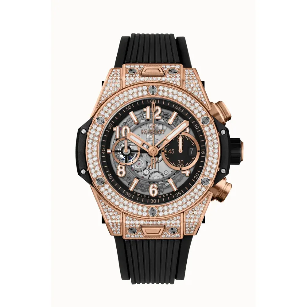 Hublot Big Bang Unico King Gold Pavé 44 mm