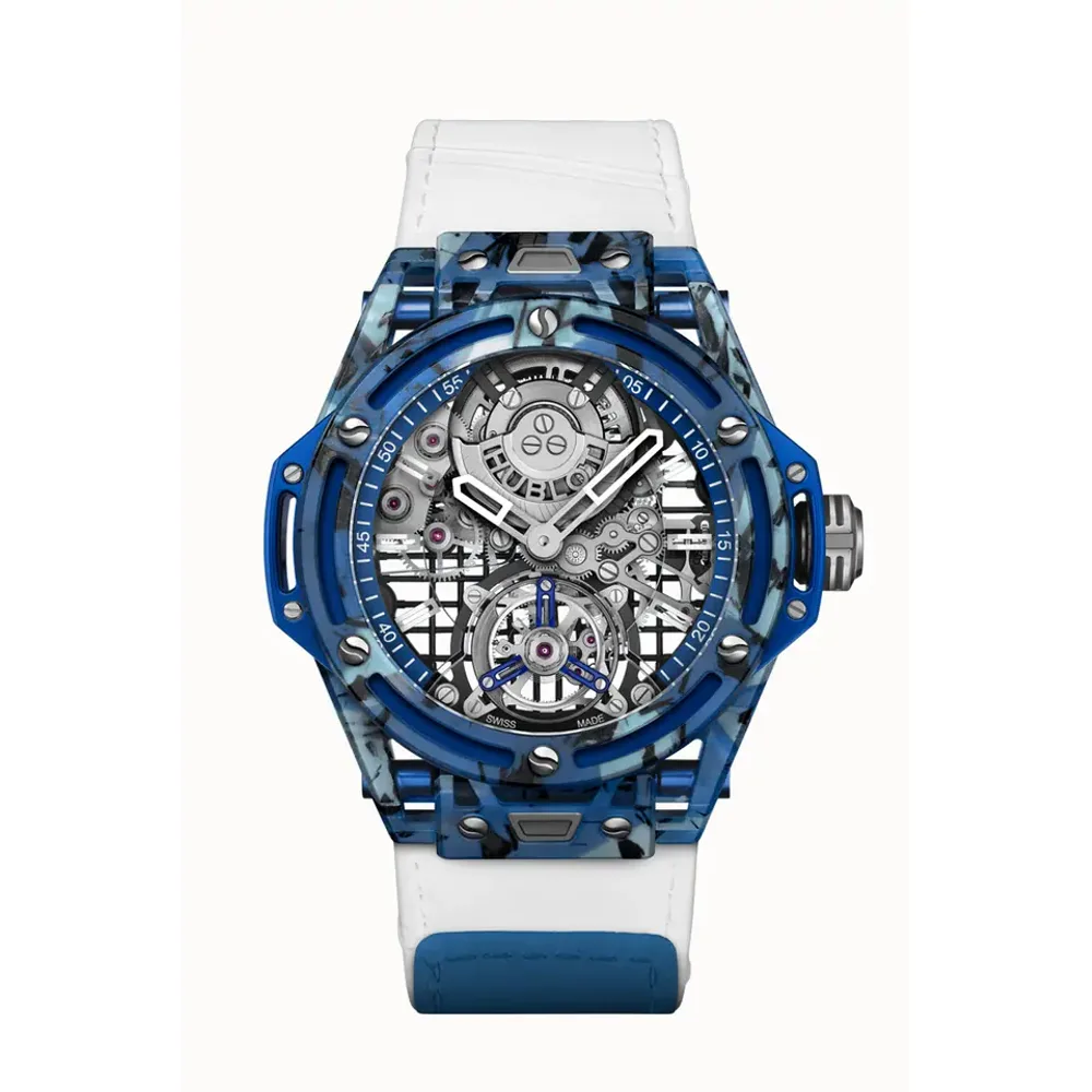 Hublot Big Bang Tourbillon Novak Djokovic Goat Edition Blue 44 mm
