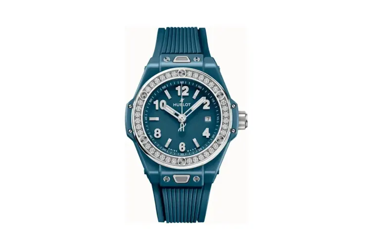 Hublot Big Bang One Click Petrol Blue Ceramic Diamonds 33 mm