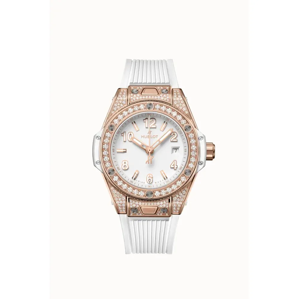 Hublot Big Bang One Click King Gold White Pavé 33 mm