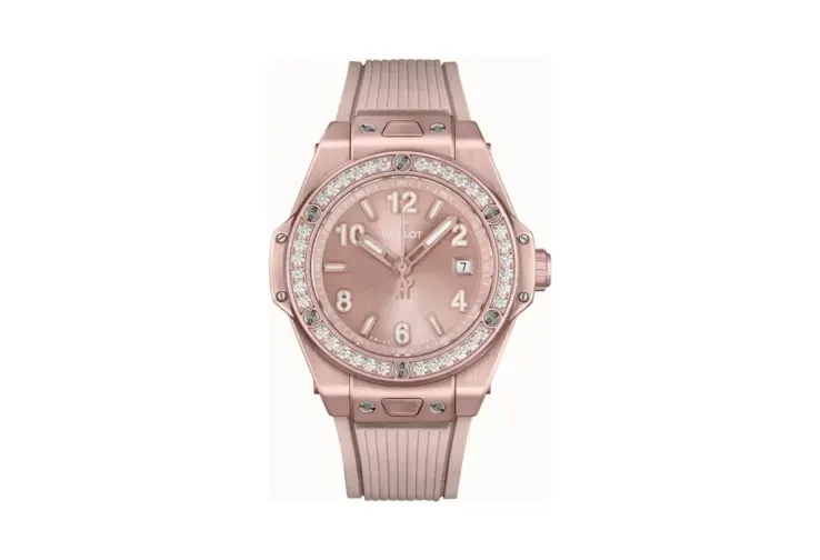 Hublot Big Bang One Click Aluminium Pink Diamonds 33 mm