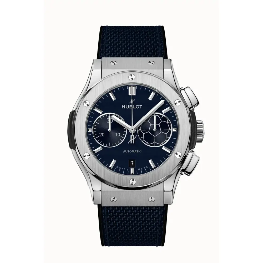 Hublot Classic Fusion Chronograph Titanium Blue Victory 45 mm