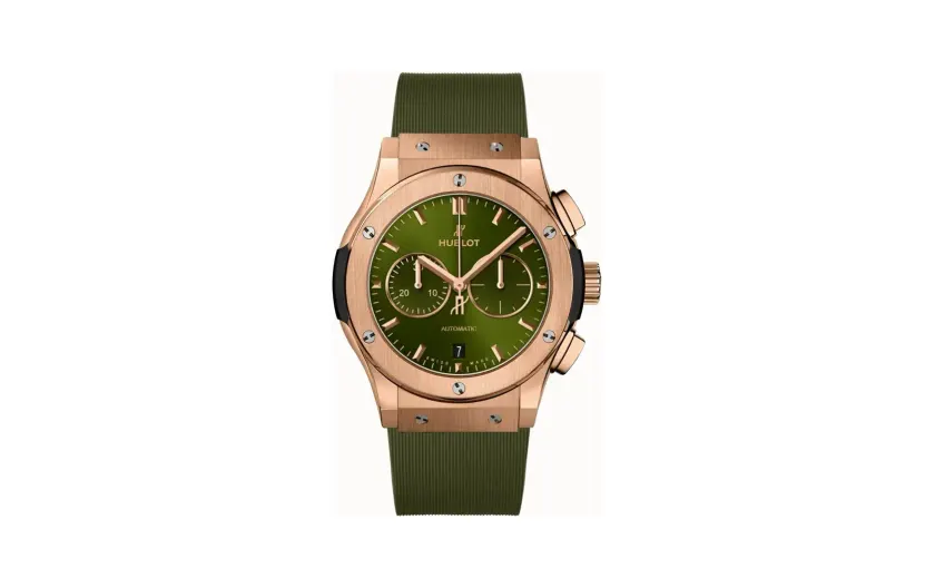 Hublot Classic Fusion Chronograph King Gold Green 42 mm