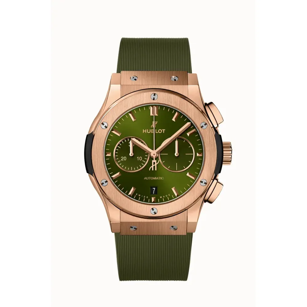 Hublot Classic Fusion Chronograph King Gold Green 42 mm
