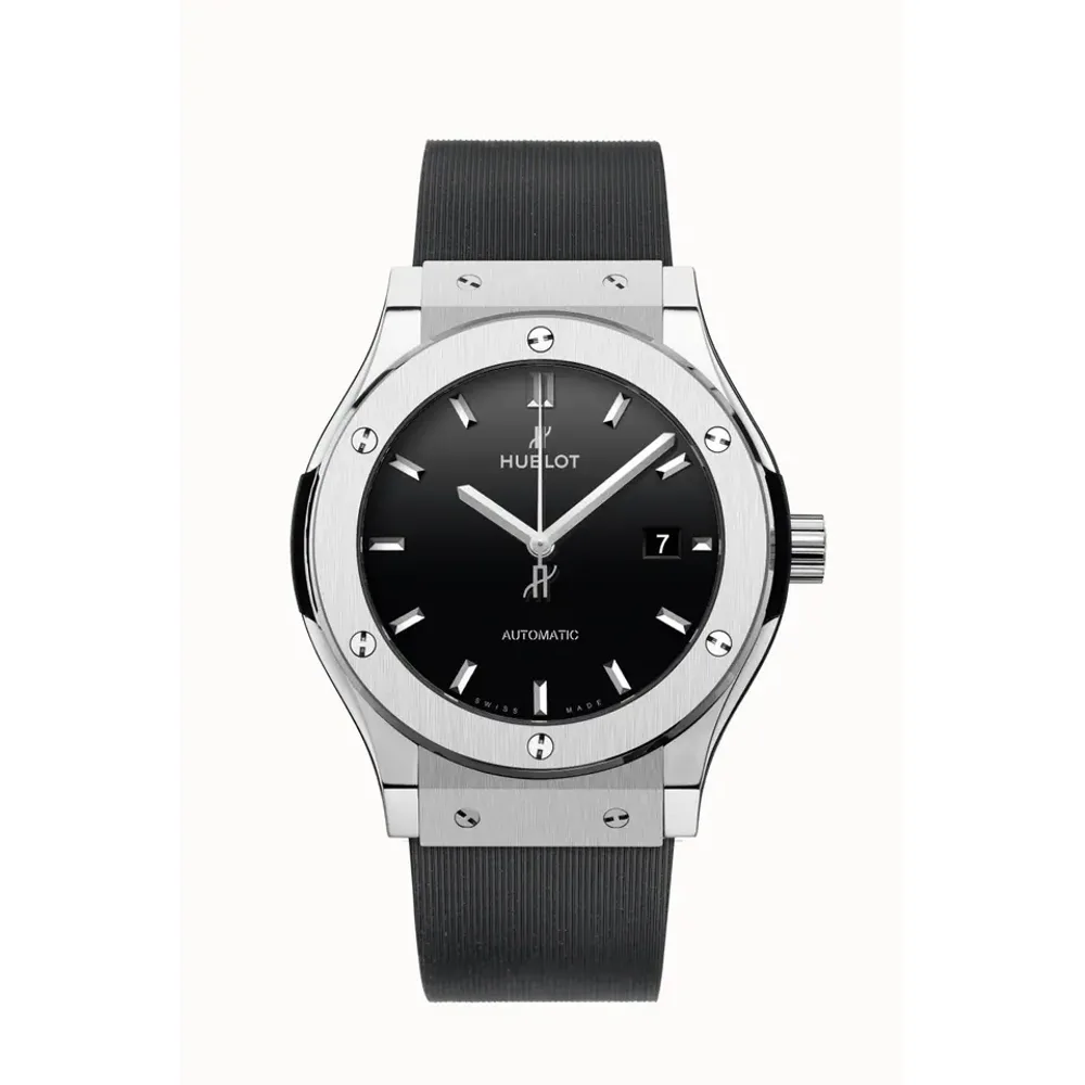 Hublot Classic Fusion Titanium Black Shiny on Rubber 42 mm
