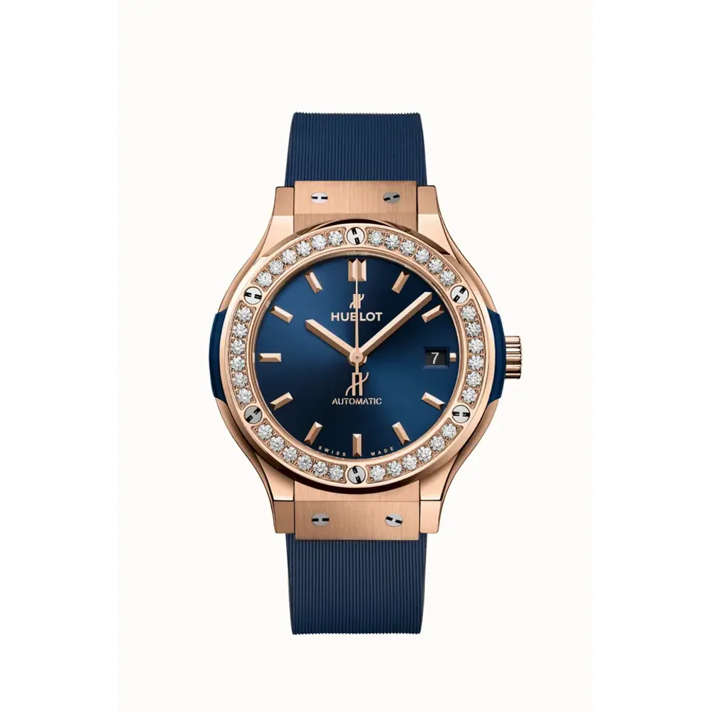 Hublot Classic Fusion King Gold Blue Diamonds 38 mm