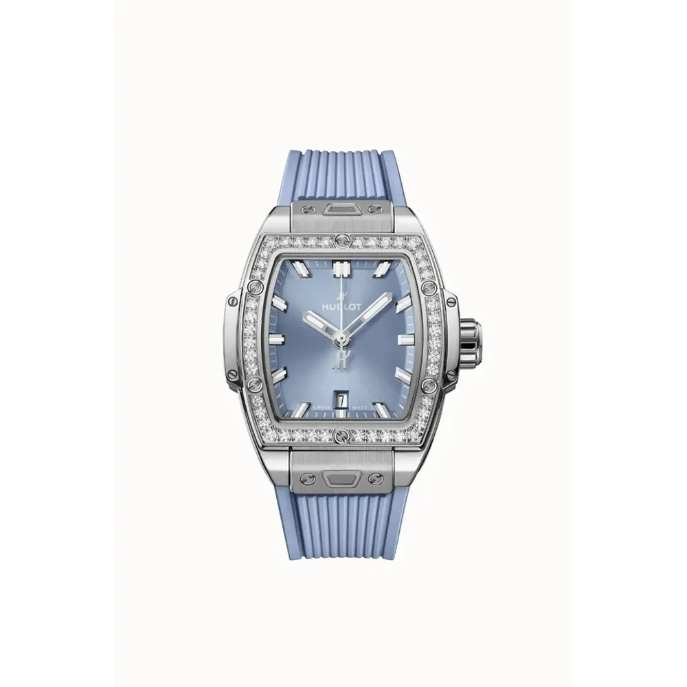 Hublot Spirit Of Big Bang Steel Coal Blue Diamonds 32 mm