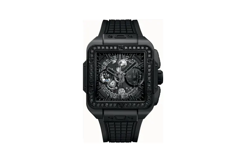 Hublot Square Bang Unico All Black Diamonds 42 mm