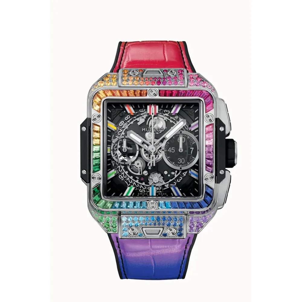Hublot Square Bang Unico Titanium Rainbow 42 mm