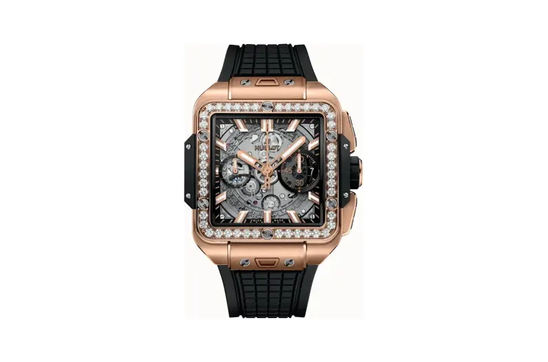 Hublot Square Bang Unico King Gold Diamonds 42 mm