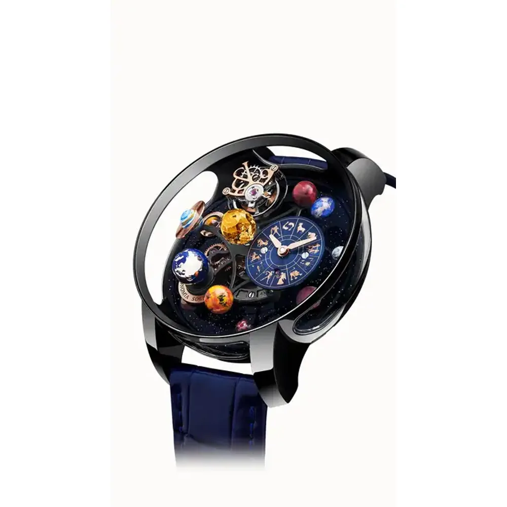 Jacob & Co. Astronomia Solar Zodiac — Black DLC Titanium and Sapphire