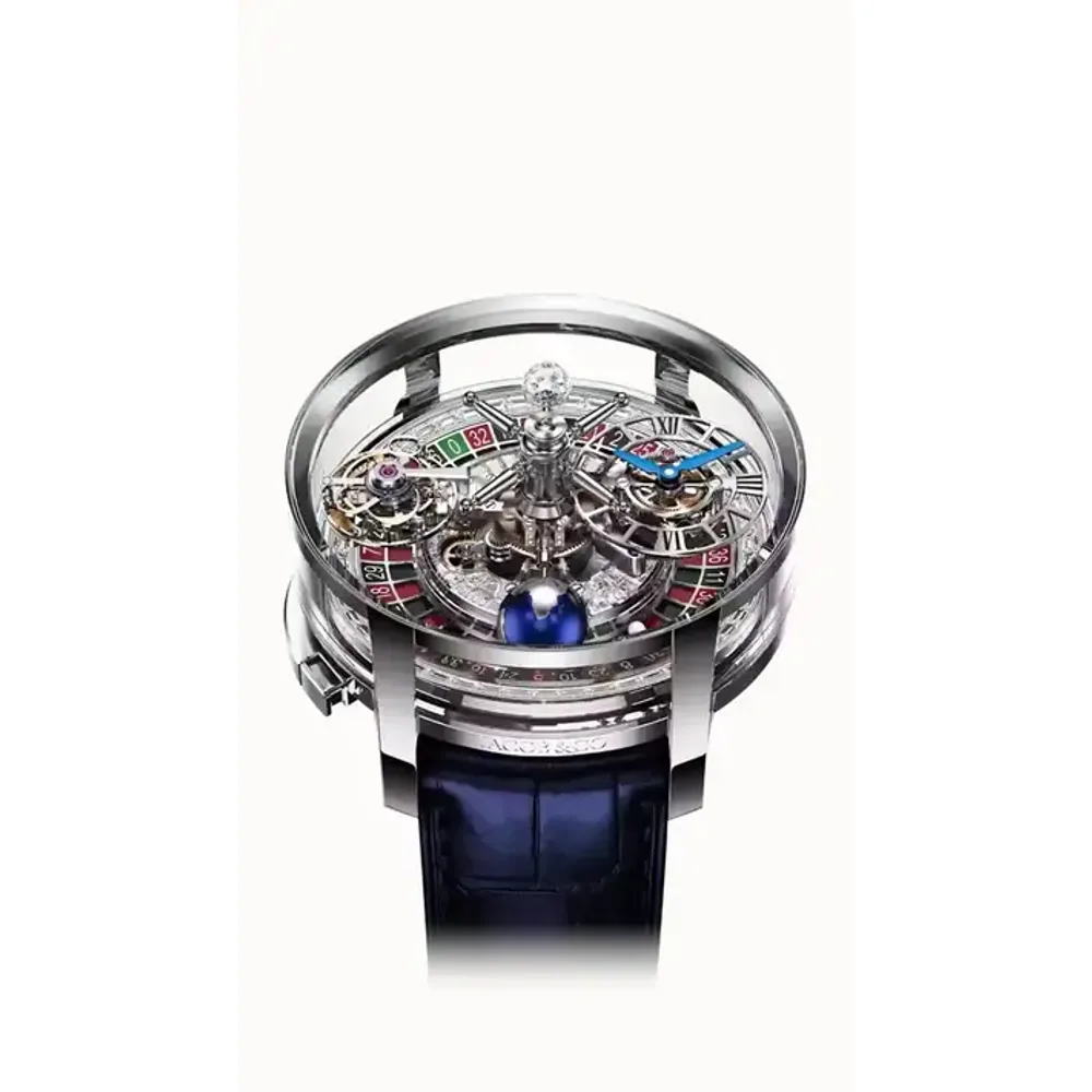 Jacob & Co. Astronomia Casino — White Gold with Baguette Dial