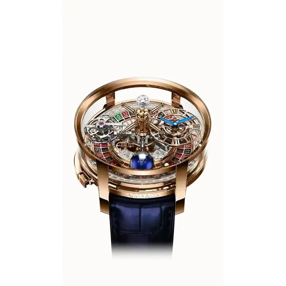 Jacob & Co. Astronomia Casino — Rose Gold with Baguette Dial