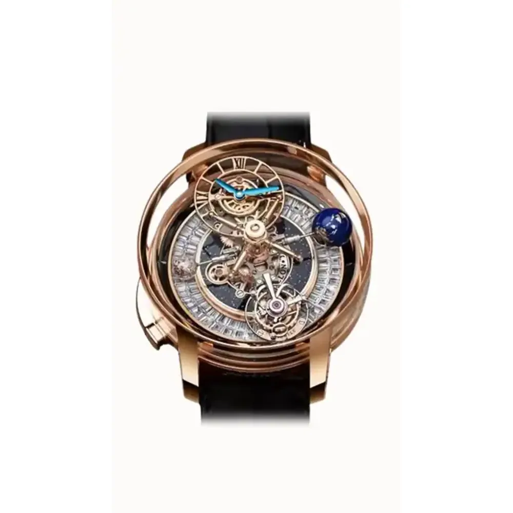 Jacob & Co. Astronomia Casino — Rose Gold with Baguette Ring Dial