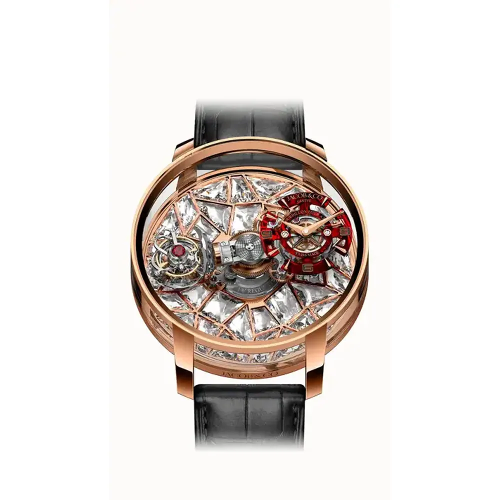 Jacob & Co. Astronomia Four-Axis Tourbillon — Rose Gold (Clear)