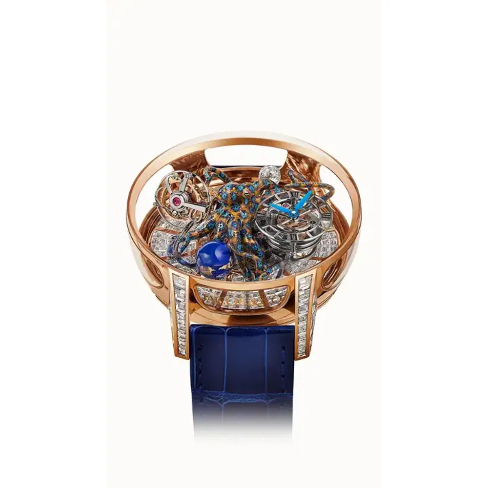 Jacob & Co. Astronomia Art — Octopus (Rose Gold, Baguette)