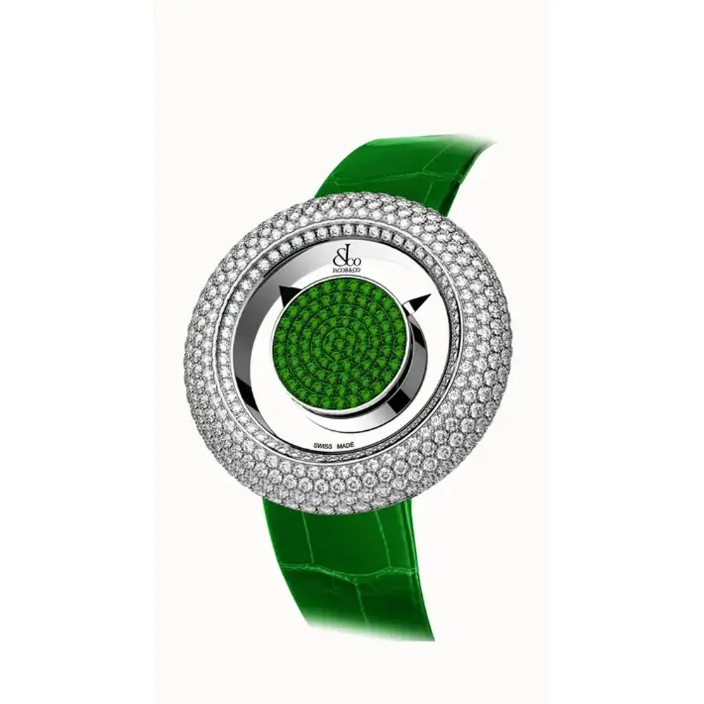 Jacob & Co. Brilliant Mystery Pave Diamonds — Brilliant Mystery Pave - Diamonds And Tsavorites