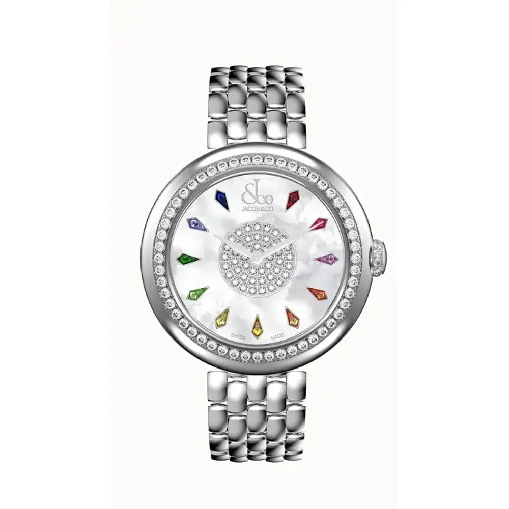 Jacob & Co. Brilliant — Rainbow Sapphires in Stainless Steel (Bracelet)