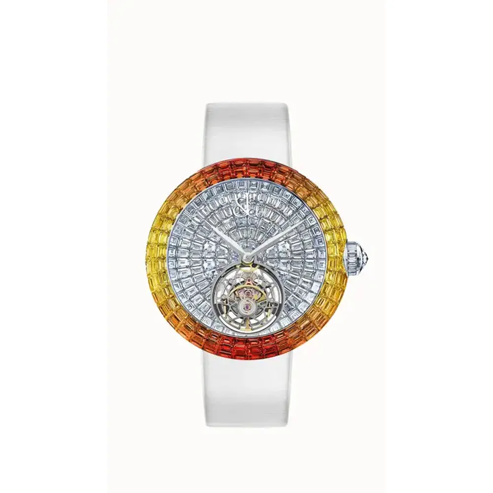 Jacob & Co. Brilliant Flying Tourbillon — Orange Degrade (White Gold)