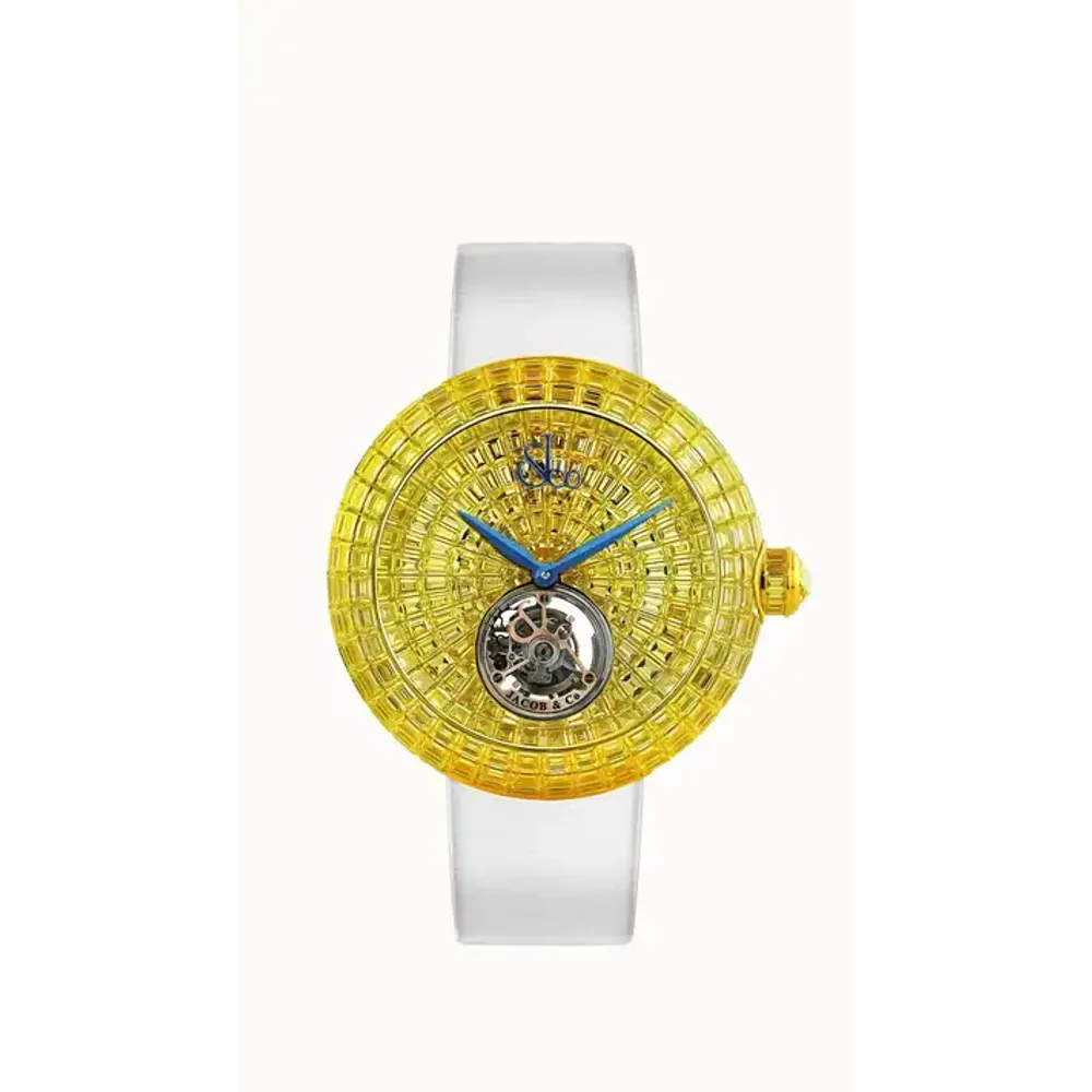 Jacob & Co. Brilliant Flying Tourbillon — Yellow Sapphires (Rose Gold)