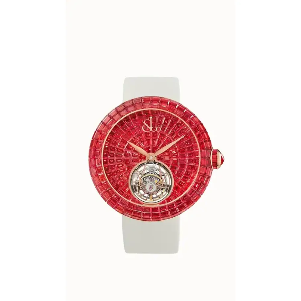 Jacob & Co. Brilliant Flying Tourbillon — Orange Sapphires II (Rose Gold)