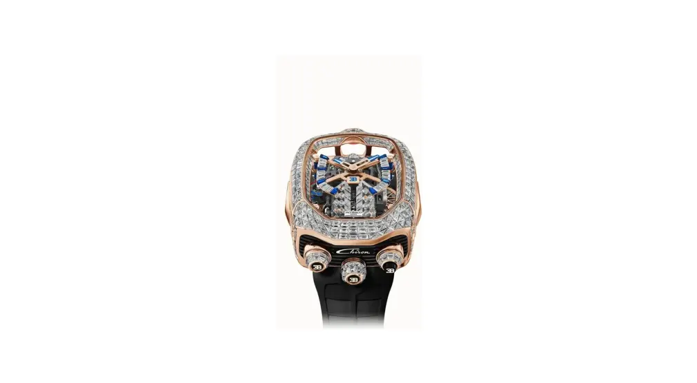 Jacob & Co. Bugatti Chiron Tourbillon Baguette — Rose Gold