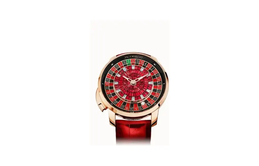Jacob & Co. Casino Tourbillon — Rubies, 18K Rose Gold