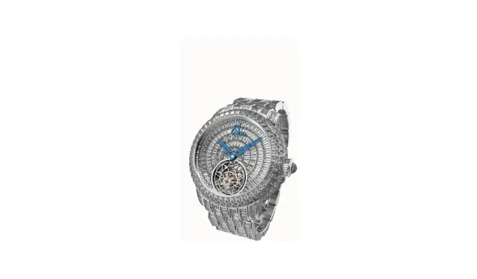 Jacob & Co. Caviar Tourbillon — Full White Diamonds, 18K White Gold
