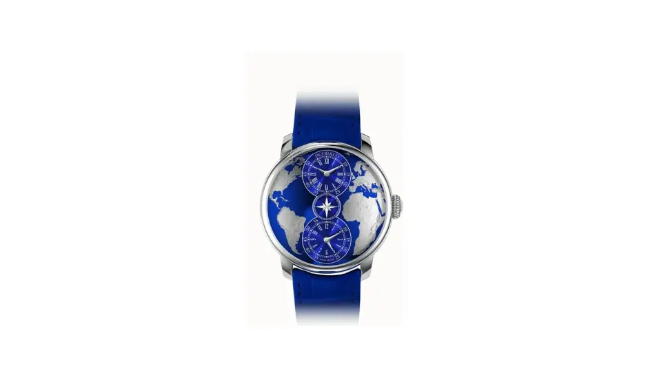 Jacob & Co. The World is Yours Dual Time Zone — Blue