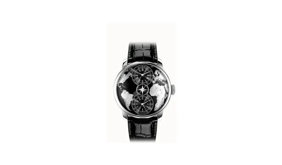 Jacob & Co. The World is Yours Dual Time Zone — Black, Stainless Steel