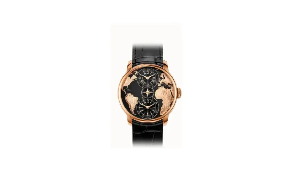 Jacob & Co. The World is Yours Dual Time Zone — Black, 18K Rose Gold