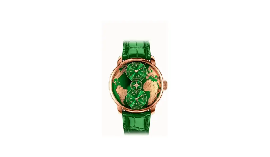 Jacob & Co. The World is Yours Dual Time Zone — Green (Arabic)