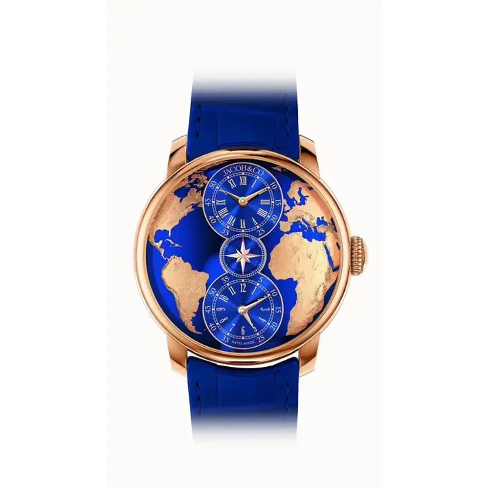 Jacob & Co. The World is Yours Dual Time Zone — Rose Gold