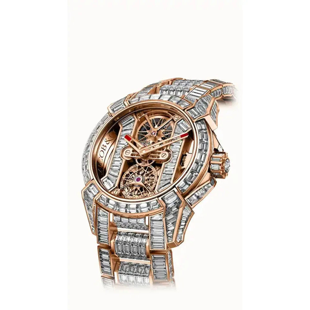 Jacob & Co. Epic X Tourbillon Baguette — Rose Gold Tourbillion