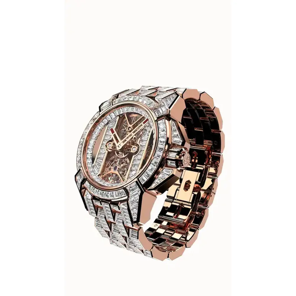 Jacob & Co. Epic X Tourbillon Baguette — Rose Gold