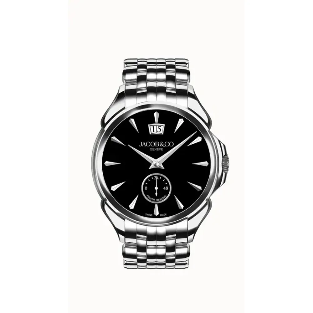 Jacob & Co. Palatial Classic — Stainless Steel (Onyx Black) Bracelet