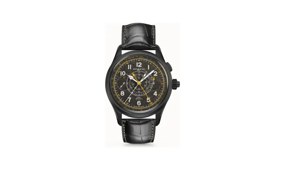 Montblanc 1858 Split Second Chronograph Limited Edition - 100 pieces, 100 pieces - Titanium - Black