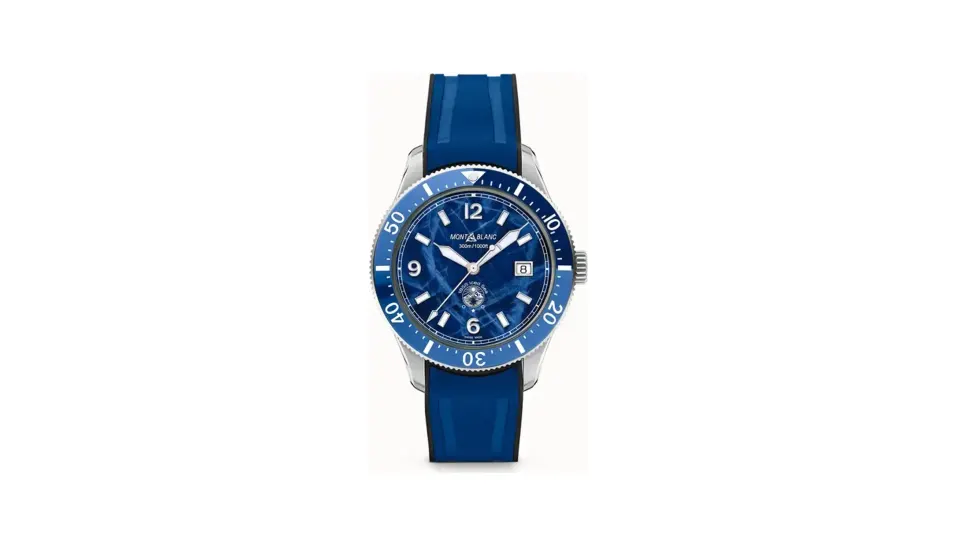 Montblanc Iced Sea Automatic Date, Steel - Ceramic - Blue