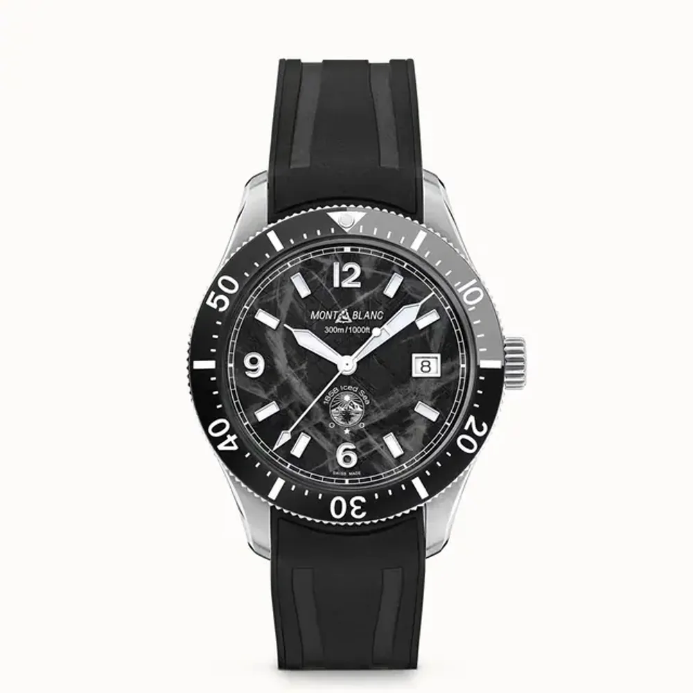 Montblanc Iced Sea Automatic Date, Steel - Ceramic - Black