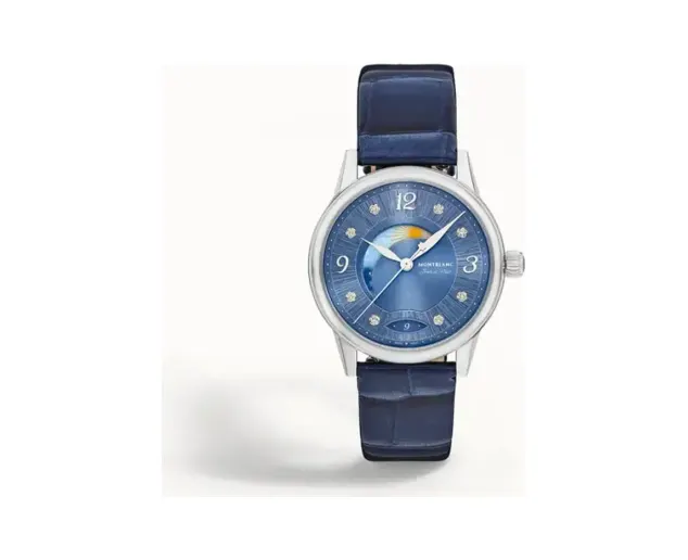 Montblanc Bohème Day & Night 34 mm, Steel - Blue