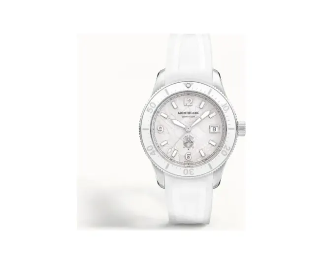 Montblanc Iced Sea Automatic Date 0 Oxygen, Steel - Ceramic - White