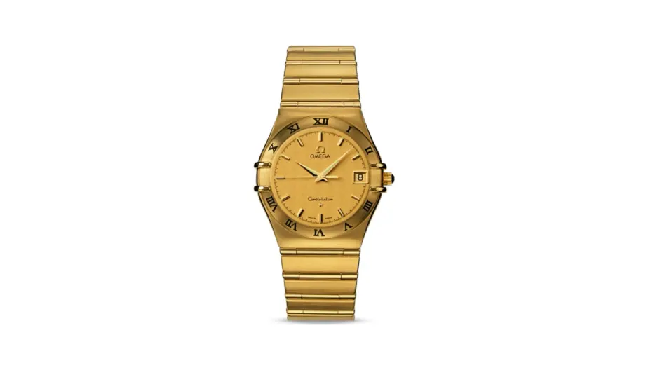 Omega Constellation Quartz 33.5 '95 Yellow Gold / Champagne