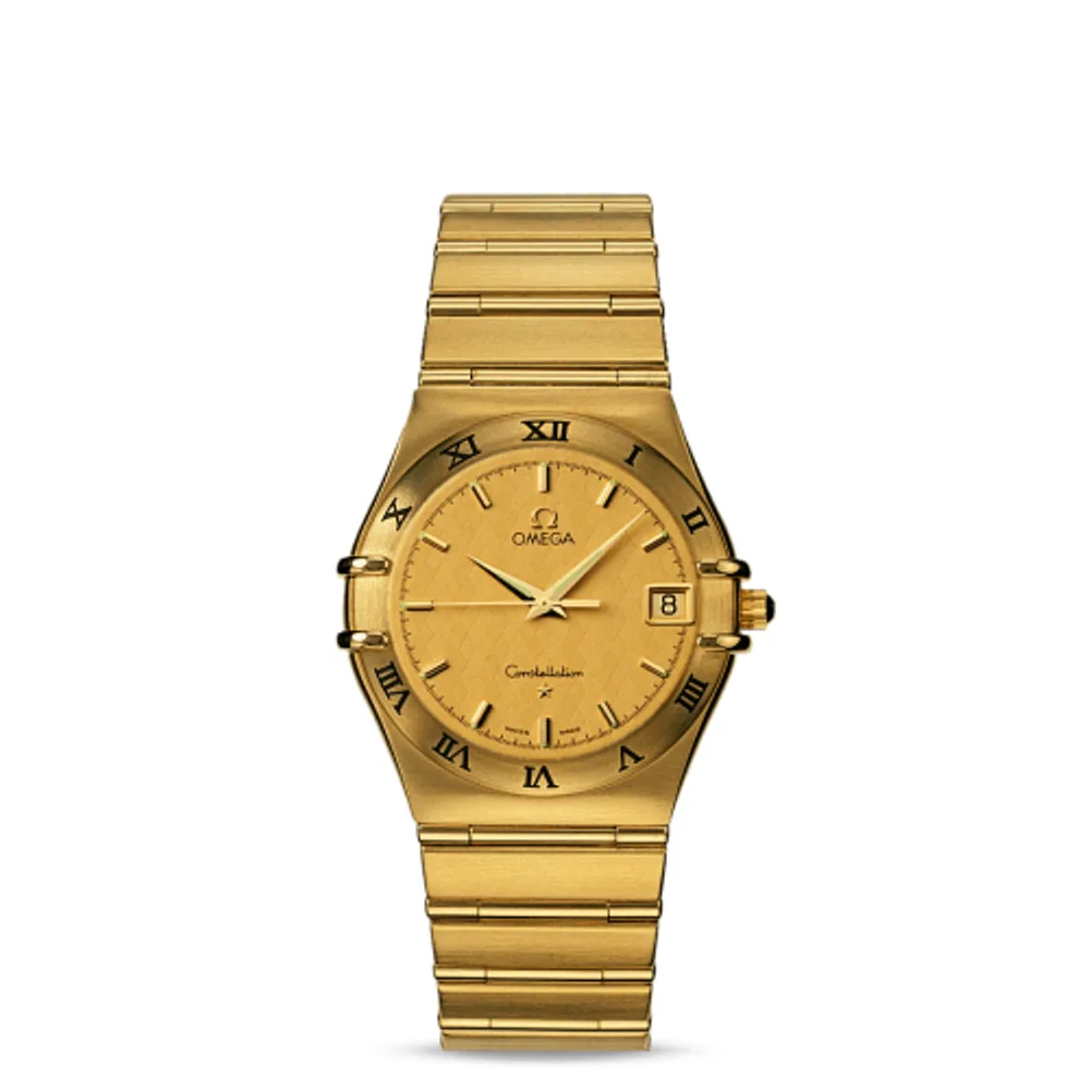 Omega Constellation Quartz 33.5 '95 Yellow Gold / Champagne