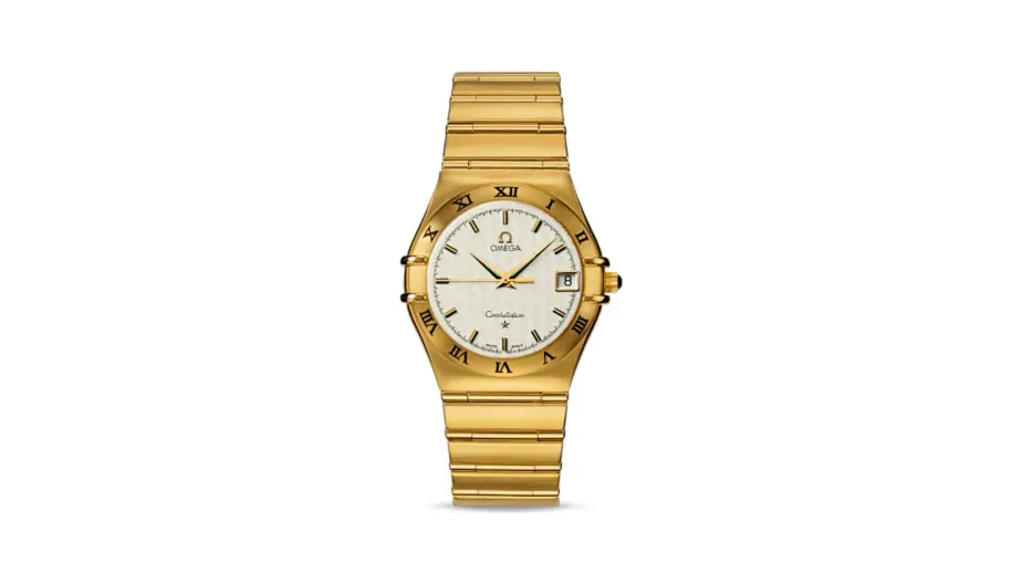 Omega Constellation Quartz 33.5 '95 Yellow Gold / Silver