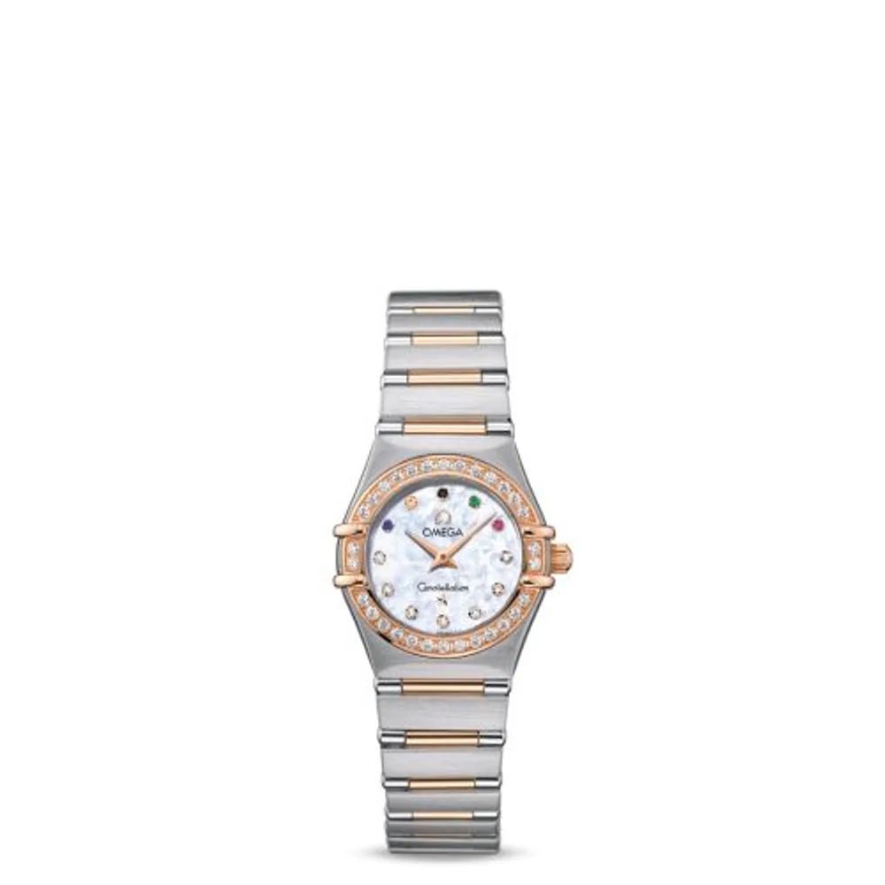 Omega Constellation Quartz 22.5 Stainless Steel / Red Gold / Diamond / Beijing Olympics 2008