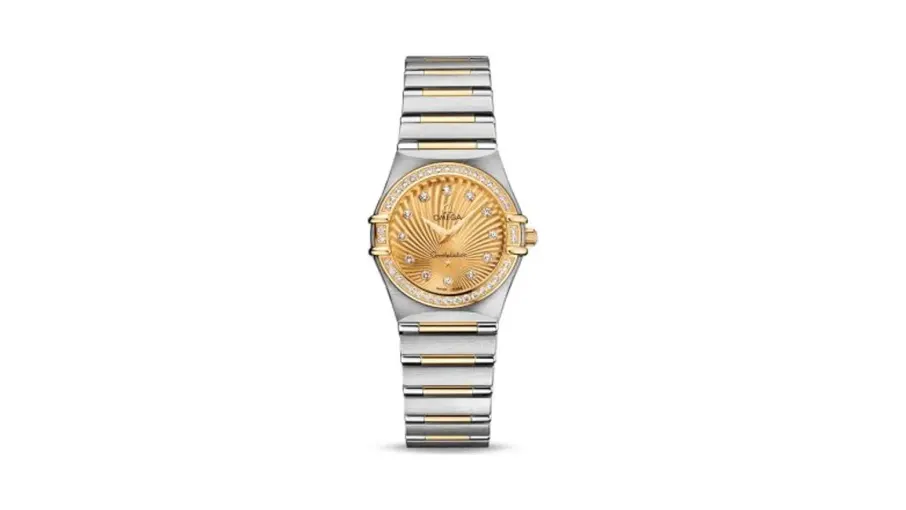 Omega Constellation Quartz 25.5 Stainless Steel / Yellow Gold / Champagne / 160 Years