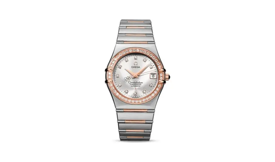 Omega Constellation Automatic 36 Stainless Steel / Red Gold / Diamond / Beijing Olympics 2008
